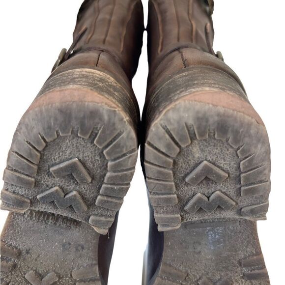 Fabianelli Sequoia Brown Leather Knee High Tall Riding Boots - Picture 13 of 16